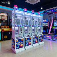 Mégamachine à griffes mini, distributeur de petits jouets, prix d'arcade, cadeaux, bonbons, jeu à monnayeur, accepteur de billets en anglais