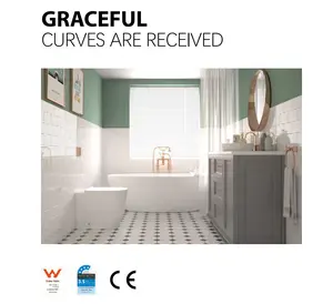 Hochwertige billige Haus Waschraum WC Boden WC Badezimmer weiße Farbe Keramik zweiteilige Toilette
