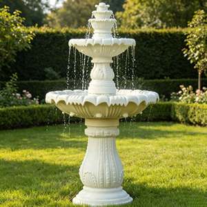 <span class=keywords><strong>Fontaine</strong></span> d'eau de jardin en résine européenne, <span class=keywords><strong>fontaine</strong></span> cascade blanche d'extérieur, sculpture pour jardin de villa, entrée d'hôtel - Product Image 5