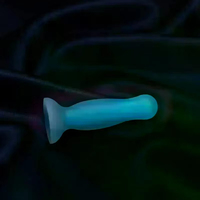 Plug anal phosphorescent en silicone liquide souple, masseur de prostate pour entraînement anal, jouet sexuel, dilatateur anal pour plaisir et pénétration