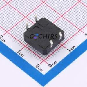 BX-TS-26-121265CJ Tactile Switch Through hole-4P,12x12mm Switch Single Pole Single Throw Round Button 2.6N Through Hole - Product Image 2