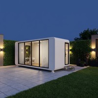 Maisonnette en bois préfabriquée modulaire Apple Cabin House 5,8m*2,2m*2,5m, design moderne pour usage en station balnéaire