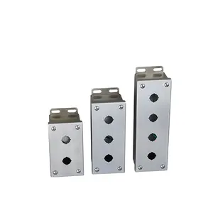 OEM Electrical metal switch box Stainless steel 2 holes 3 holes push button enclosures box for industry project