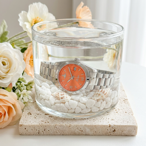 <span class=keywords><strong>Montre</strong></span> à quartz pour <span class=keywords><strong>femme</strong></span> Scottie 9789, luxueuse, colorée et tendance, bracelet en acier inoxydable, mouvement japonais, étanche 30m - Product Image 2