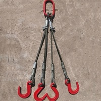 Sangle de levage en acier galvanisé pour conteneurs offshore avec manilles et crochet de suspension Garantie 1 an Marque Jeri