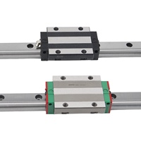 Rails linéaires robustes HIWIN HGW30HC HGW35HCZ0H HGW45HCEZAP HGW55HC HGR30R HGR35R en acier chromé