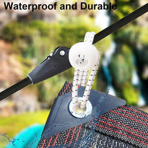 เชือกกระโดดลูกบอลยืดหยุ่นแบบกำหนดเองตัวยึดสีขาวสีดำสำหรับสวนครอบครัวเต็นท์กลางแจ้ง-อุปกรณ์เสริมกระเป๋า DIY - Product Image 6