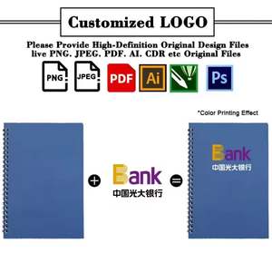 Wholesale Custom Colorful Logo Printed Notebook With Strap Business Notebook for School Bank Hotel Record Promo Gift Notebook - Product Image 2