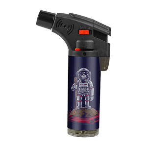 Vente en gros, Briquet torche Jet Slant personnalisé rechargeable coupe-vent avec logo cool pour cigarette - Product Image 5