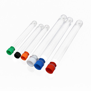 Shengchuang Medical Disposable <b>Plastic</b> Test <b>Tube</b> With Cap Transparent Rigid PS Grade A Lab Use - Product Image 2