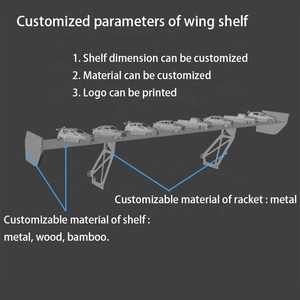 Đồ trang trí nhà cửa, giá treo tường <span class=keywords><strong>Wing</strong></span>, kệ trang trí tường Mingtang, kệ cánh gió đuôi xe - Product Image 6