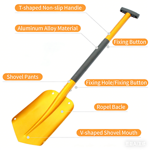 Pousse-neige portable en aluminium avec poignée pour les aventures en plein air - Product Image 4