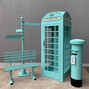 Cabina Telefónica Estilo Londres FT01, Gran Espacio, Lámina de Hierro Rosa, Diseño Contemporáneo, Ajustable, para Interiores, Hogar y Oficina, ¡Oferta! - Product Image 2