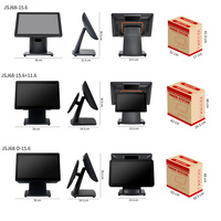 Terminal de point de vente de bureau à écran tactile modulaire réglable à deux écrans de 15.6 pouces Linux/Android/Windows OS Wi-Fi 6 Bluetooth