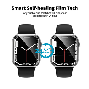 ฟิล์มกันรอยหน้าจอ <span class=keywords><strong>Apple</strong></span> <span class=keywords><strong>Watch</strong></span> Series 7 ปี <span class=keywords><strong>2021</strong></span> แบบใส HD ยืดหยุ่น TPU ฟิล์มซ่อมแซมตัวเอง ไม่มีฟองอากาศ 3D โค้งมน นุ่ม แข็ง - Product Image 2