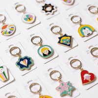 Llavero de Metal Esmaltado de Lujo Vintage al por Mayor para Fabricantes, con Logotipo Personalizado, Dijes de Diseñador, Impermeable