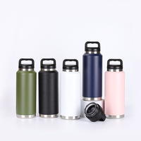 Botol Air Stainless Steel RTS 36oz, Vacuum Insulated, dengan Gagang, Grosir Partai Besar