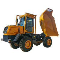 Mini-chargeur frontal hydraulique 4x4 ATV de 7550 kg et 4 m³ avec pompe Yuchai, certifié CE ISO, haute efficacité pour le bâtiment