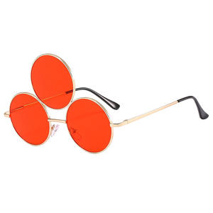 Gafas de Sol STORY XA6541 <span class=keywords><strong>con</strong></span> 3 <span class=keywords><strong>Lentes</strong></span>, Diseño Novedoso de Extraterrestre <span class=keywords><strong>con</strong></span> Ojos, Estilo Hip Hop Punk - Product Image 5