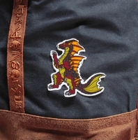 Patchs thermocollants en chenille de haute qualité, écologiques, motif dinosaure de dessin animé, pour sacs d'école, avec broderie personnalisée