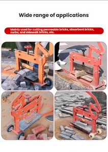 Machine de découpe de pierres pour équipement de pavage routier, presse manuelle pour briques de pavé 380V/220V, facile à utiliser pour la construction de bordures de routes carrées - Product Image 2