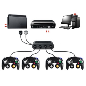 Convertitore USB a 4 Porte per Controller Cablato GameCube GC Compatibile con NGC/<span class=keywords><strong>Wii</strong></span> U/PC per Giochi di Combattimento - Product Image 6