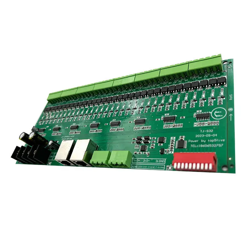Controlador de iluminación DMX de buena calidad 15-48VDC PCB tablero LED 32 canales controlador DMX512