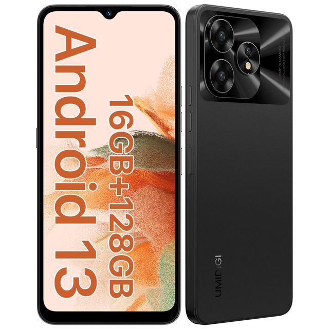 For UMIDIGI A15C Android 13 Dual SIM Mobile Phone 6.7\" HD Full View 8+128GB 48MP Ultra-Clear AI Camera NFC 4G Smartphone 3G&4G