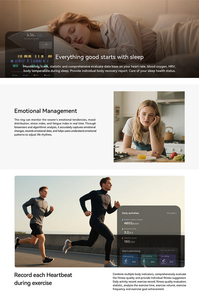 Anillo Inteligente Cerámico AC11 con Vibración, Monitor de Ritmo Cardíaco, SpO2, Sueño, Control Táctil SOS y <span class=keywords><strong>App</strong></span>, Dispositivo de Fitness <span class=keywords><strong>para</strong></span> el Dedo - Product Image 6