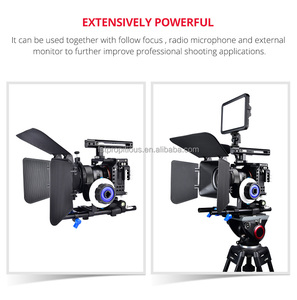 Kit de jaula para cámara en existencia, plataforma de vídeo de aleación de aluminio con mango superior, empuñadura lateral de madera, reemplazo para <span class=keywords><strong>Sony</strong></span> <span class=keywords><strong>A7R</strong></span> <span class=keywords><strong>III</strong></span>/ A7 II/ A7III - Product Image 3