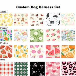 Nuevo Diseño <span class=keywords><strong>2026</strong></span>, Correa y Collar para Perros con Logotipo Personalizado de Lujo, Diseño Impreso, Arnés de Neopreno para Perros, Sin Tirones, Venta al Por Mayor - Product Image 5