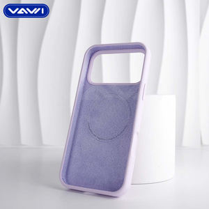 VAWI S061 funda de silicona magnética para móvil con billetera I Phone Case funda de silicona líquida para <span class=keywords><strong>iPhone</strong></span> 17 16 15 14 13 Pro Max Air - Product Image 5
