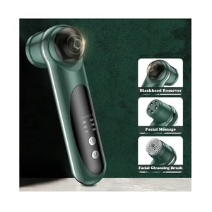 New Hot Selling Multifunction 3 in 1 with Wash Brush Face <b>Massage</b> Electric Pore Cleaner Vacuum Blackhead Remover for Young Lady - Product Image 1