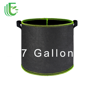 7갤런 블랙 정원 화분 양손잡이 재사용 가능한 통기성 좋은 헤비듀티 재배 가방 성장 백 - Product Image 3