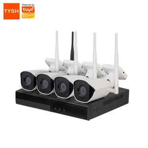 TYSH Tuya ağ Video kaydedici kamera CCTV IP Video Wifi kamera NVR kiti ev güvenlik Alarm sistemi akıllı PTZ kamera bulut OEM