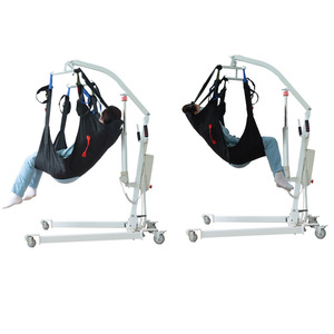 Machine de transfert électrique manuelle avec sangle intégrale pour le corps, appui-tête intégré, sangle de hanche, version WC noire pour usage domestique, en tissu Oxford - Product Image 2