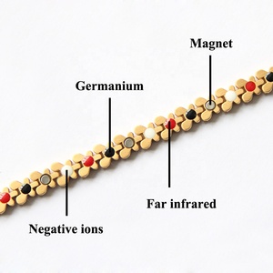 Bijoux biomagnétiques en acier inoxydable, Bracelets papillon magnétiques, Bracelet cheville pour femmes, Bracelets d'équilibre de santé - Product Image 6