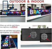 Panneau d'affichage LED défilant P10 IP65 intérieur/extérieur, couleur intégrale, WiFi, programmable