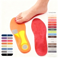 Semelles orthopédiques de sport 4D, super douces, respirantes, haute élasticité, absorption des chocs, coussin de chaussure de course anti-douleur, déodorant