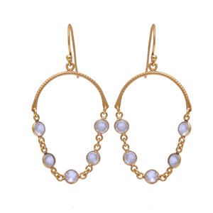 best quality solid 925 sterling silver crystal dangle <b>earrings</b> fine gold plated handmade gemstone fine fashion jewelry for Women - Product Image 1