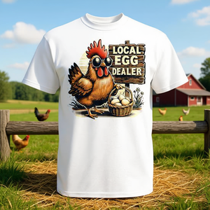 Camiseta de granja de pollos de un comerciante local de huevos - Product Image 3