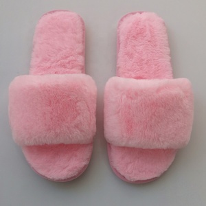 Pantofole da <span class=keywords><strong>donna</strong></span> in pelliccia sintetica, morbide, antiscivolo, per interni, piatte, soffici e pelose - Product Image 4