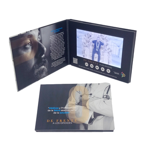 Brochure vidéo numérique personnalisée avec écran LCD TFT de 4,3, 5, 7 ou 10 pouces pour salutations, cadeaux, invitations de <span class=keywords><strong>mariage</strong></span> et marketing professionnel - Product Image 5