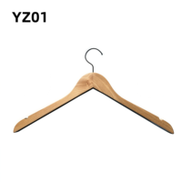 Cintres en bois naturel, gain de place, finition laquée, pour armoire, magasin, boutique, supermarché, présentation de vêtements