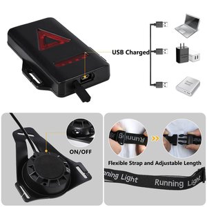 High Quality Running Accessories Waterproof Night Safety Red Warning <strong>Chest</strong> Running <strong>Lights</strong> for <strong>Runners</strong> Sport LED - Product Image 2