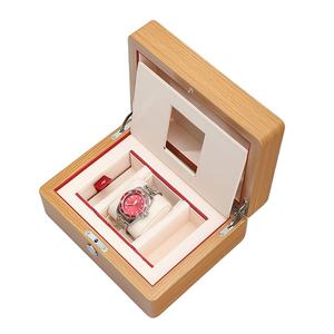 WEIMEI Boîte à montres en bois Logo personnalisable Boîte cadeau carrée Marque d'usine - Product Image 1