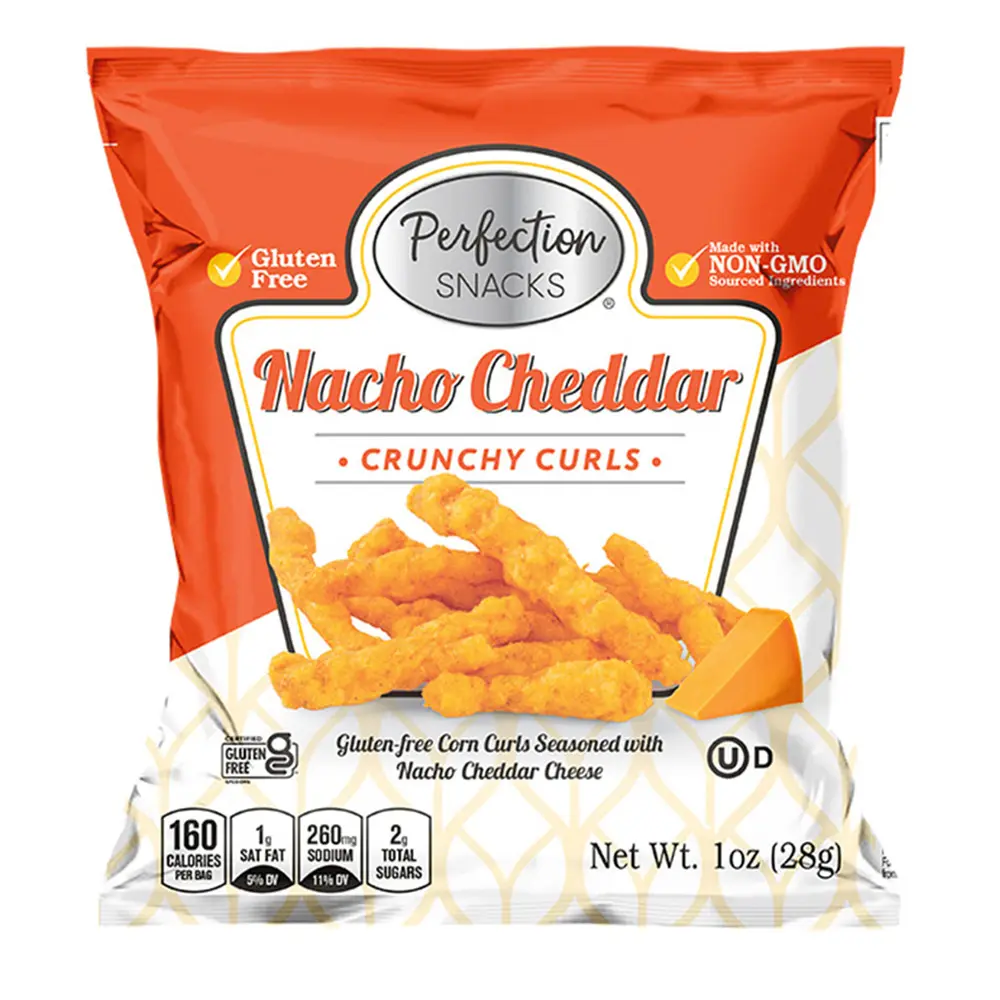 Nacho Cheddar Croccante Riccioli 1 oz Nave Da STATI UNITI D'AMERICA Snack Sano Sapore Esotico Snack Chips