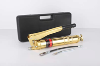 Kit complet de pistolet à graisse manuel 400cc 500cc 600cc 900cc avec tuyau flexible, raccord en acier et buses de rechange pour tracteurs et équipements agricoles