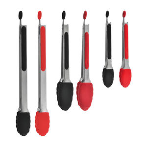 Gadget de cuisine, pinces de service de 7, 9, 12 pouces, pinces de cuisine pour aliments, pinces de cuisine en acier inoxydable avec embouts en <span class=keywords><strong>silicone</strong></span> - Product Image 2