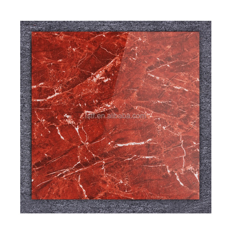 Alta Lucido Rosso Giada Marmo Look Gres porcellanato Lucido Porcelanato Satinato Casa Pavimento di Piastrelle di Design